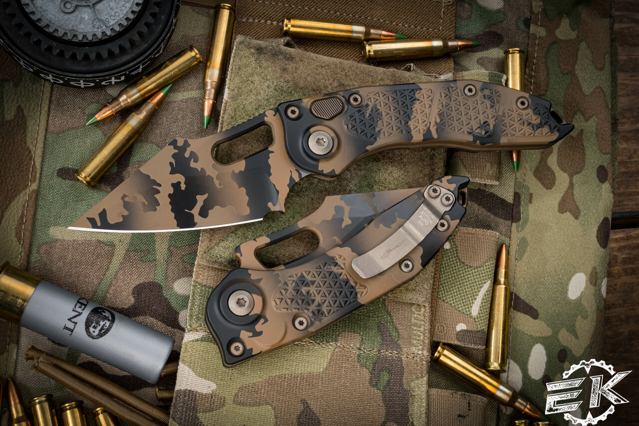 Microtech/Borka Blades Stitch Automatic Knife Coyote Camo 3.75