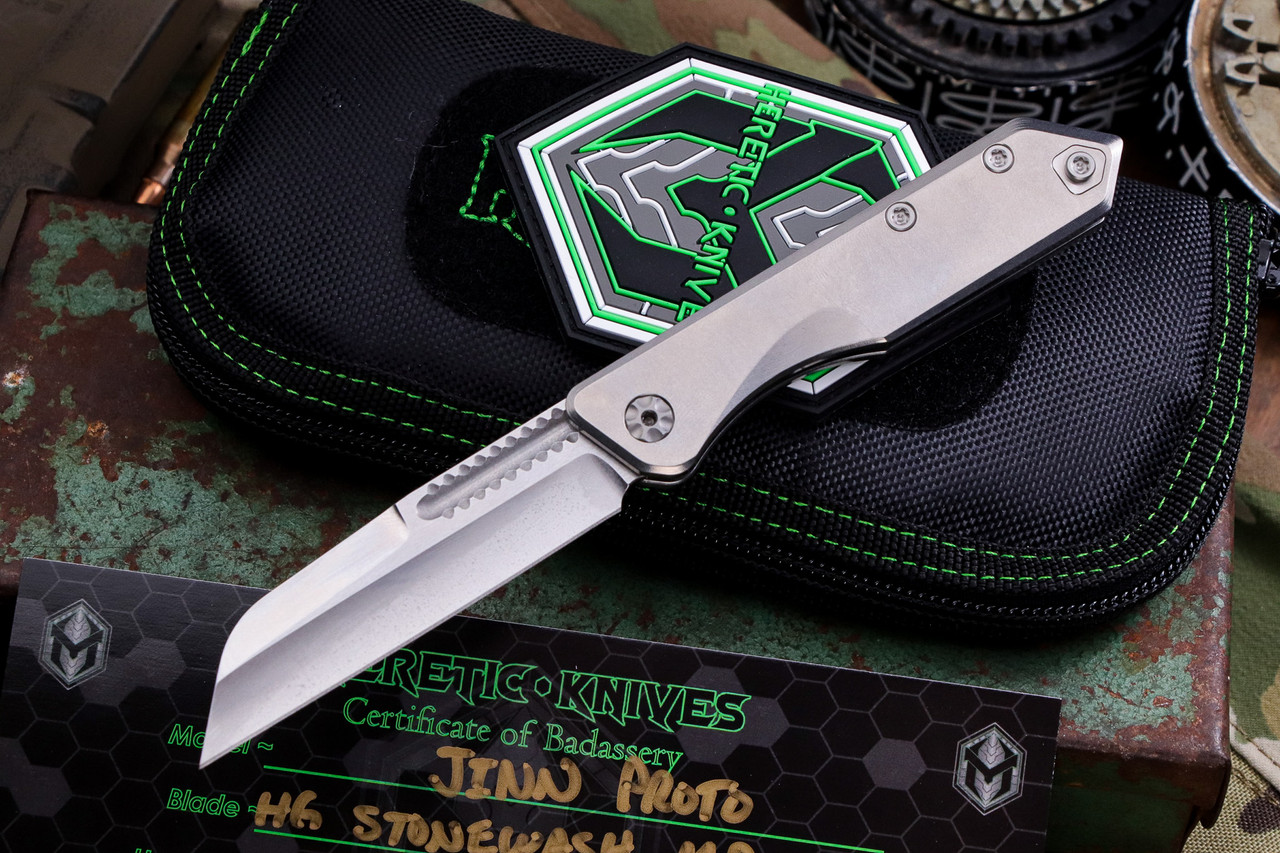 【未開封】 JITTERIN'JINN　here,rattler,here! Heretic Knives 