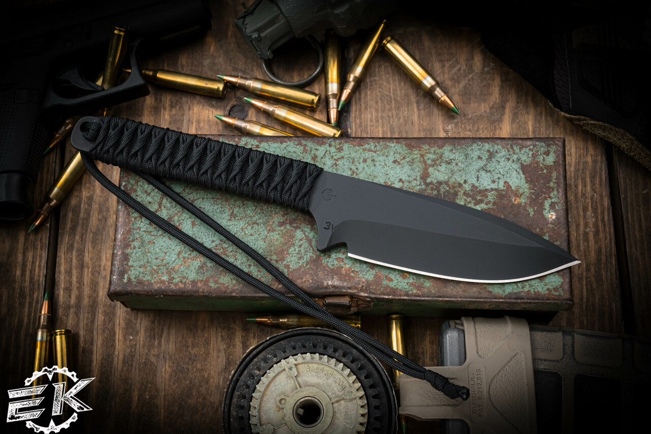 Mick Strider Knives Fixed Blade Cord Wrapped 4.5