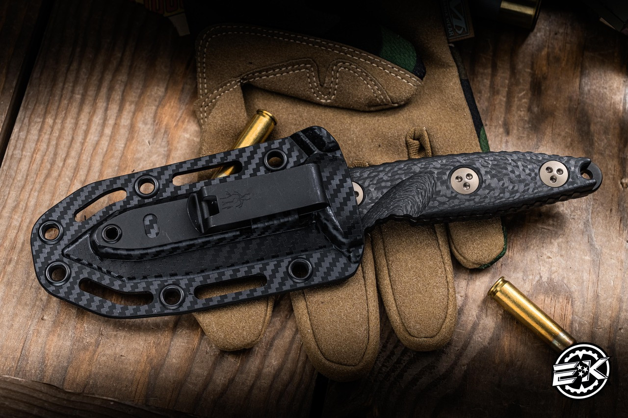 Microtech Socom Alpha Mini Fixed Blade Knife Carbon Fiber 3.75