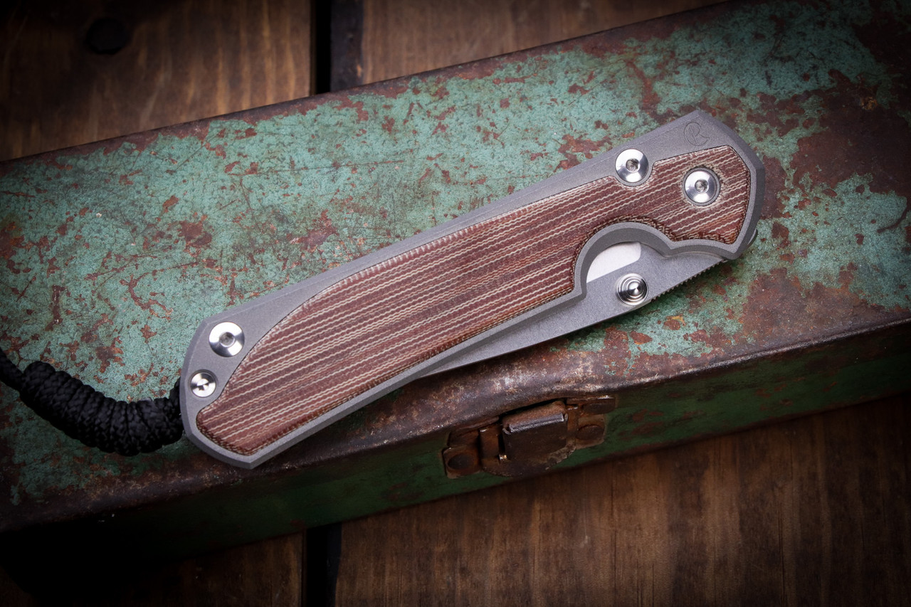 Chris Reeve Knives Large Sebenza 31 Left-Hand Natural Canvas