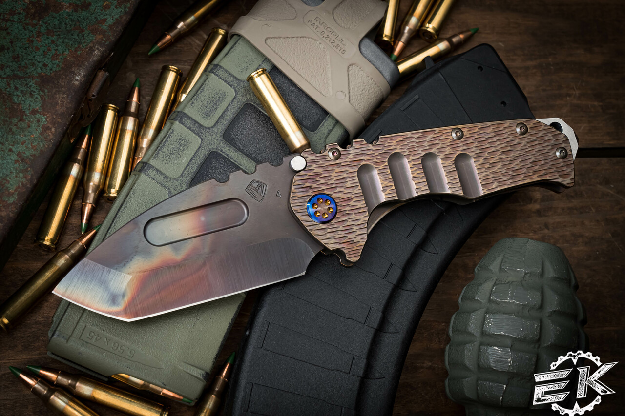 Medford Praetorian T Folding Knife Rose/Violet Sculpted 