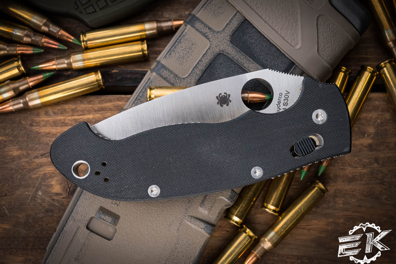 Spyderco Manix 2 XL Folding Knife Black G10 3.9