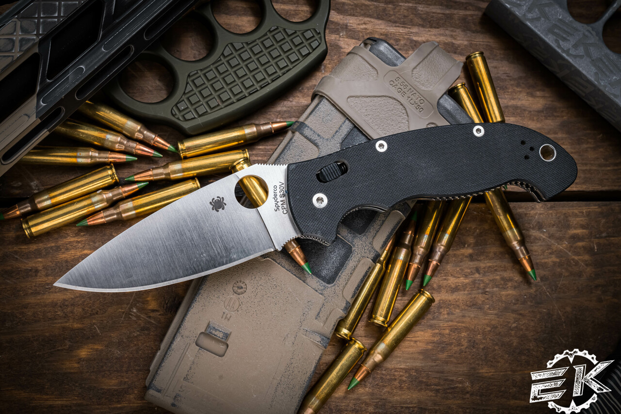 Spyderco Manix 2 XL Folding Knife Black G10 3.9