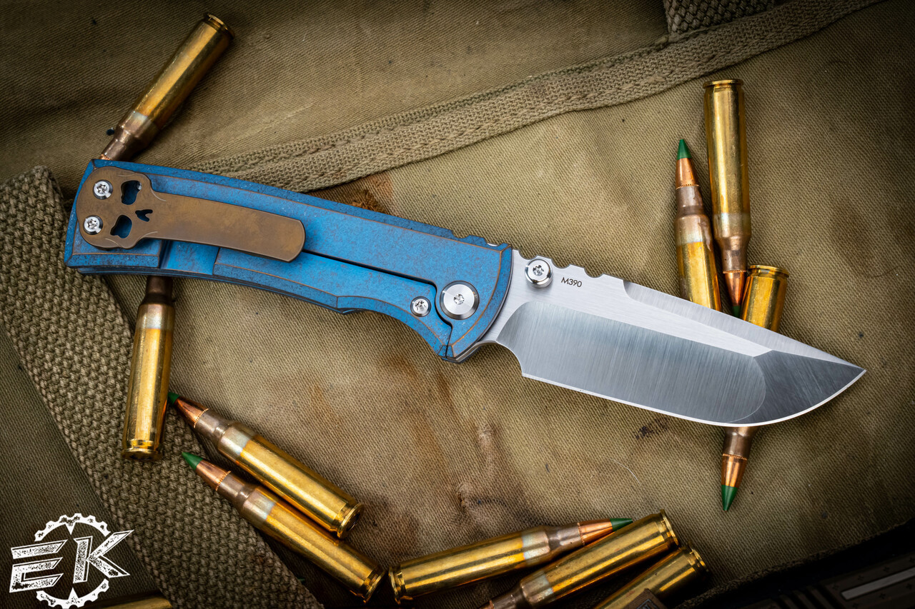 Chaves Knives Ultramar Redencion Street Blue/Bronze Titanium