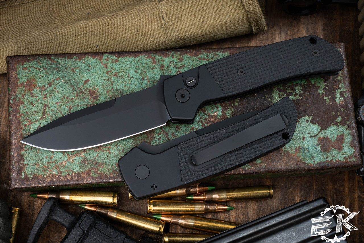 ProTech Terzuola ATCF Operator Automatic Knife Texture Black G10