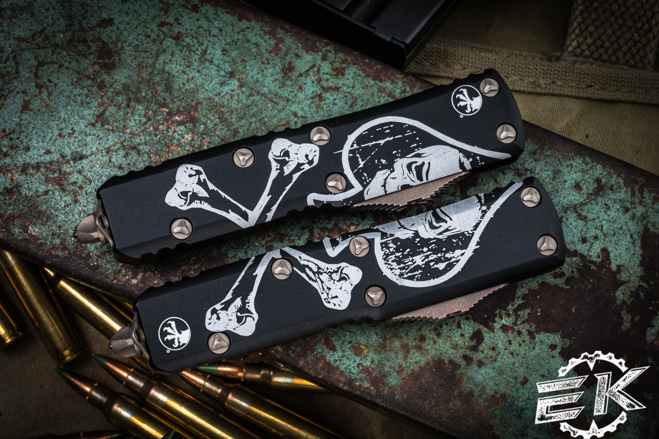 Microtech UTX-85 Death Card Set Hellhound/Warhound OTF 3