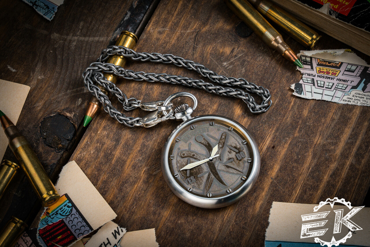 Bastinelli Knives/Layer Watches Custom Prototype Pocket Watch