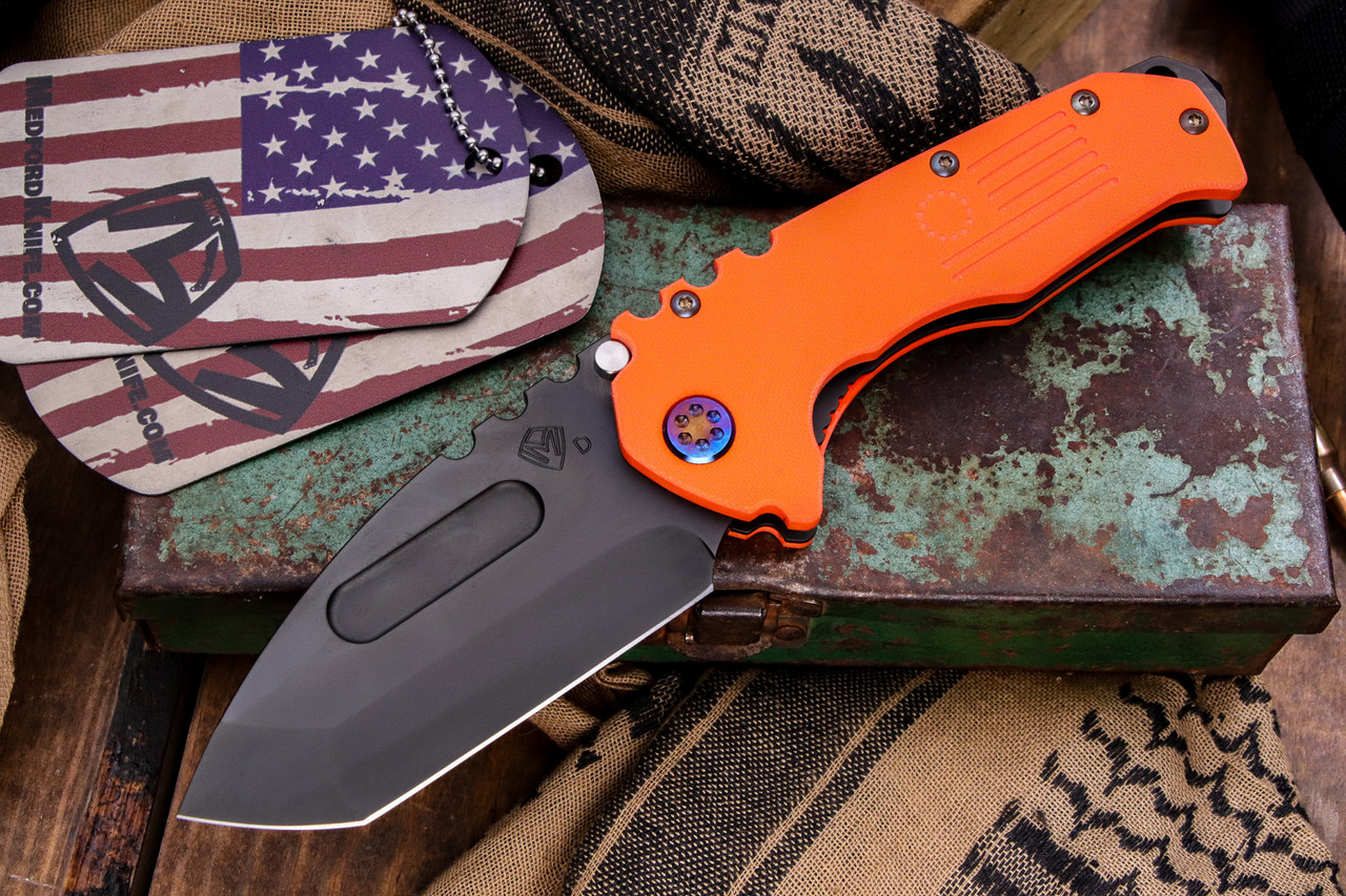 Medford Praetorian Scout M/P Folding Knife Hi-Vis Orange G10