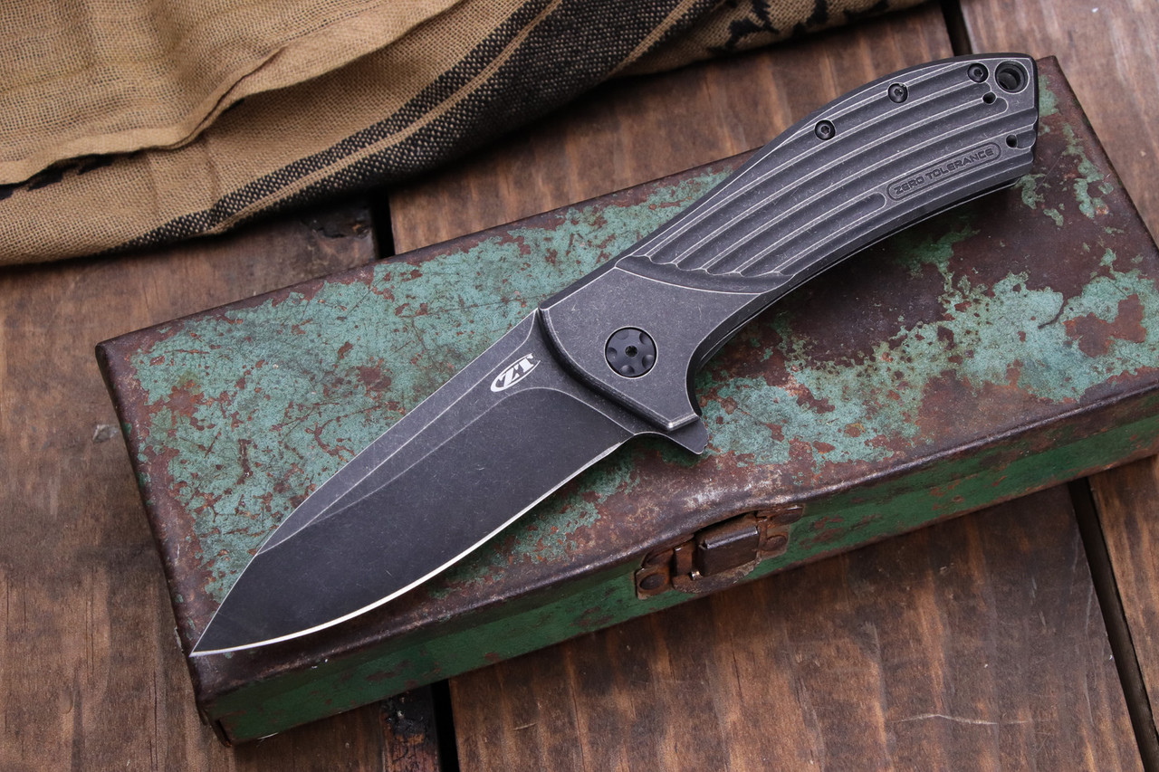 Zero Tolerance Rexford 0801BW Flipper Knife Titanium 3.5