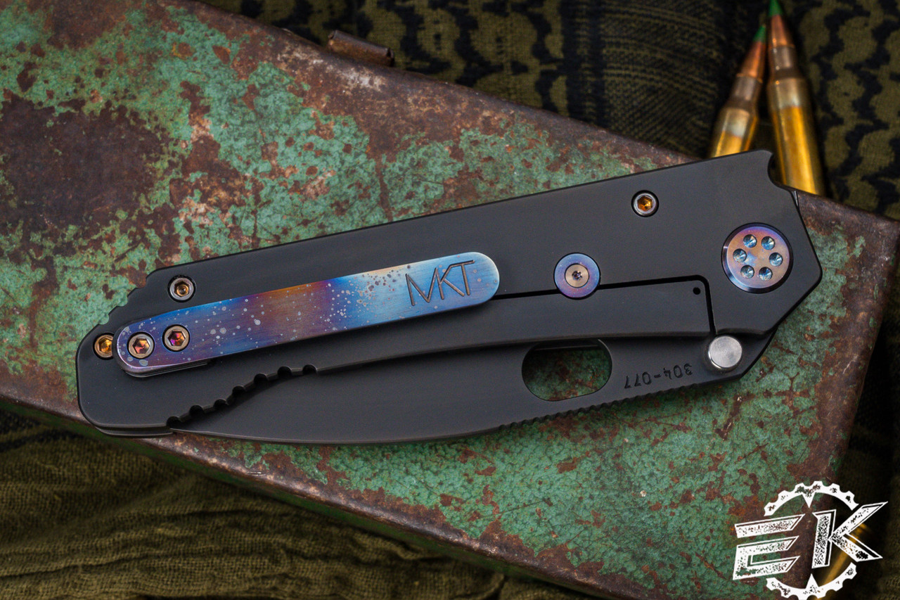 Medford 187 DP Folding Knife PVD Titanium, Galaxy Clip 3.75