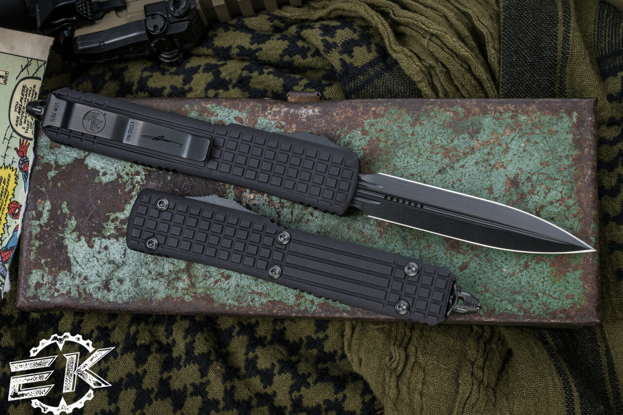 Microtech Ultratech OTF Automatic Knife Delta Frag Shadow 3.4