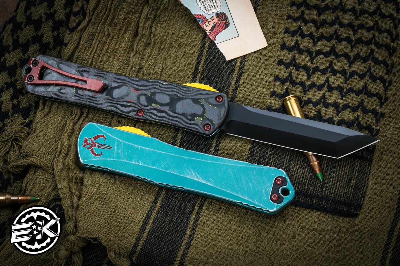 Heretic Knives Manticore X Bounty Hunter Camo Carbon OTF 3.75