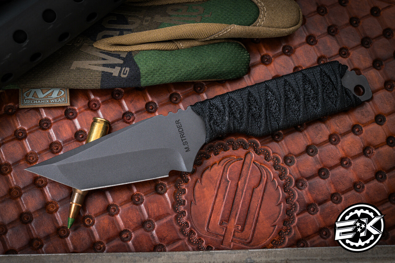 Strider Knives/Bastinelli Fixed Blade Custom Tsuka Wrapped 3.25