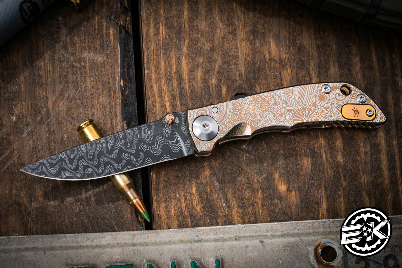 ZEAL ジールオプティクス ESPADA エスパダ ラスターブラウン Spartan Blades Custom SHF Harsey Folder Knife 