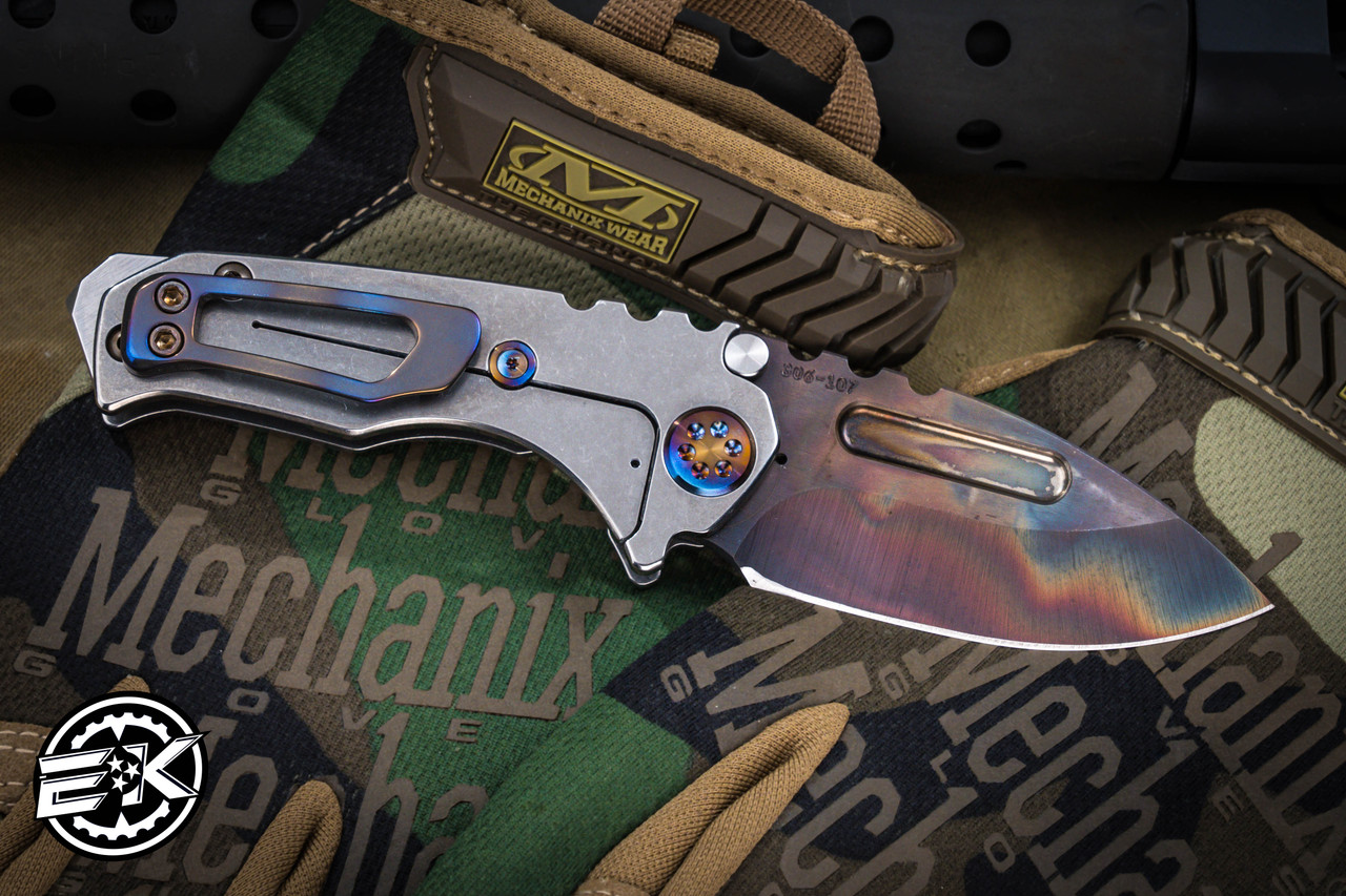 Medford Micro Praetorian T Folding Knife Tumbled Titanium w