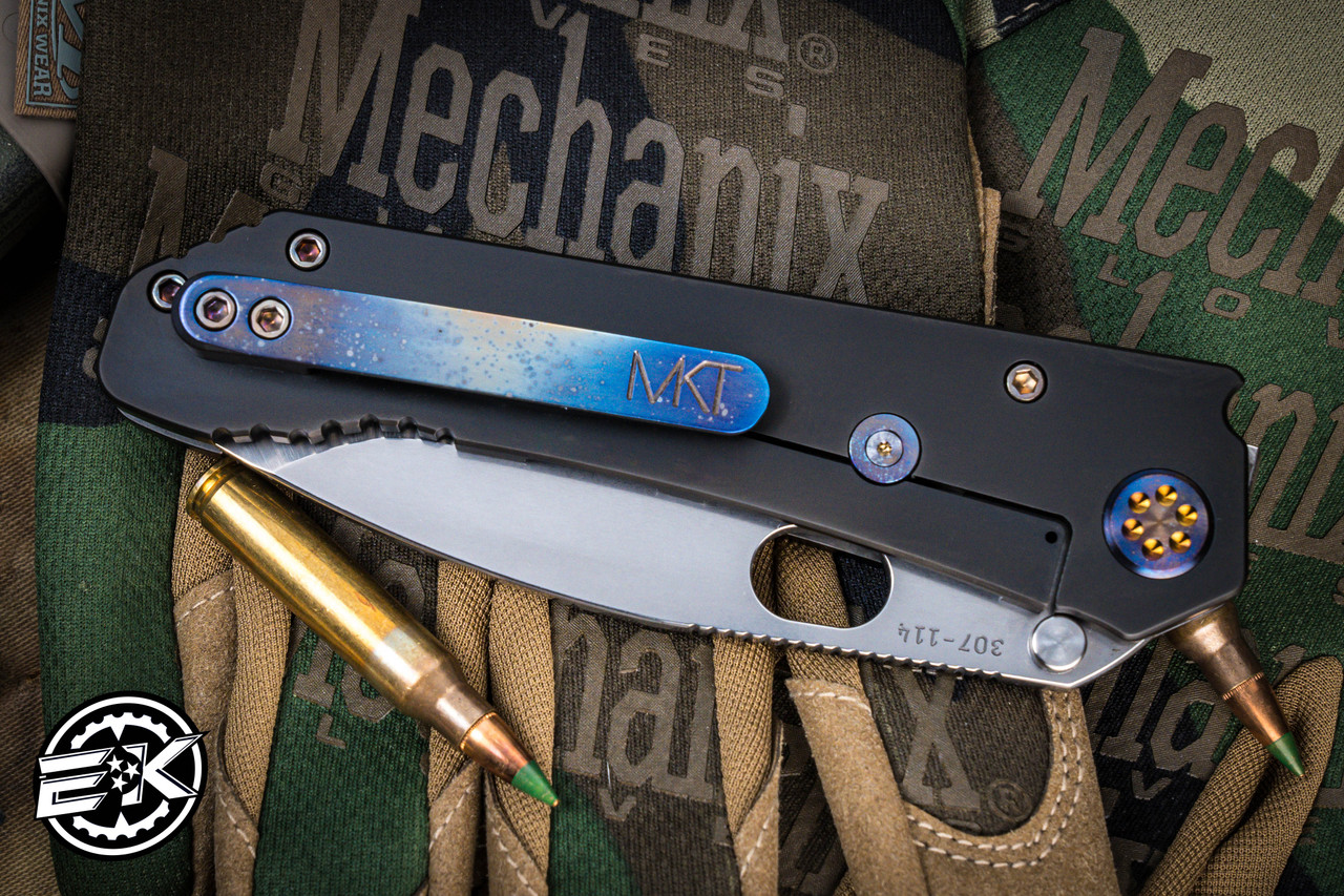 Medford 187 DP Folding Knife PVD Titanium, Galaxy HW/Clip 3.75
