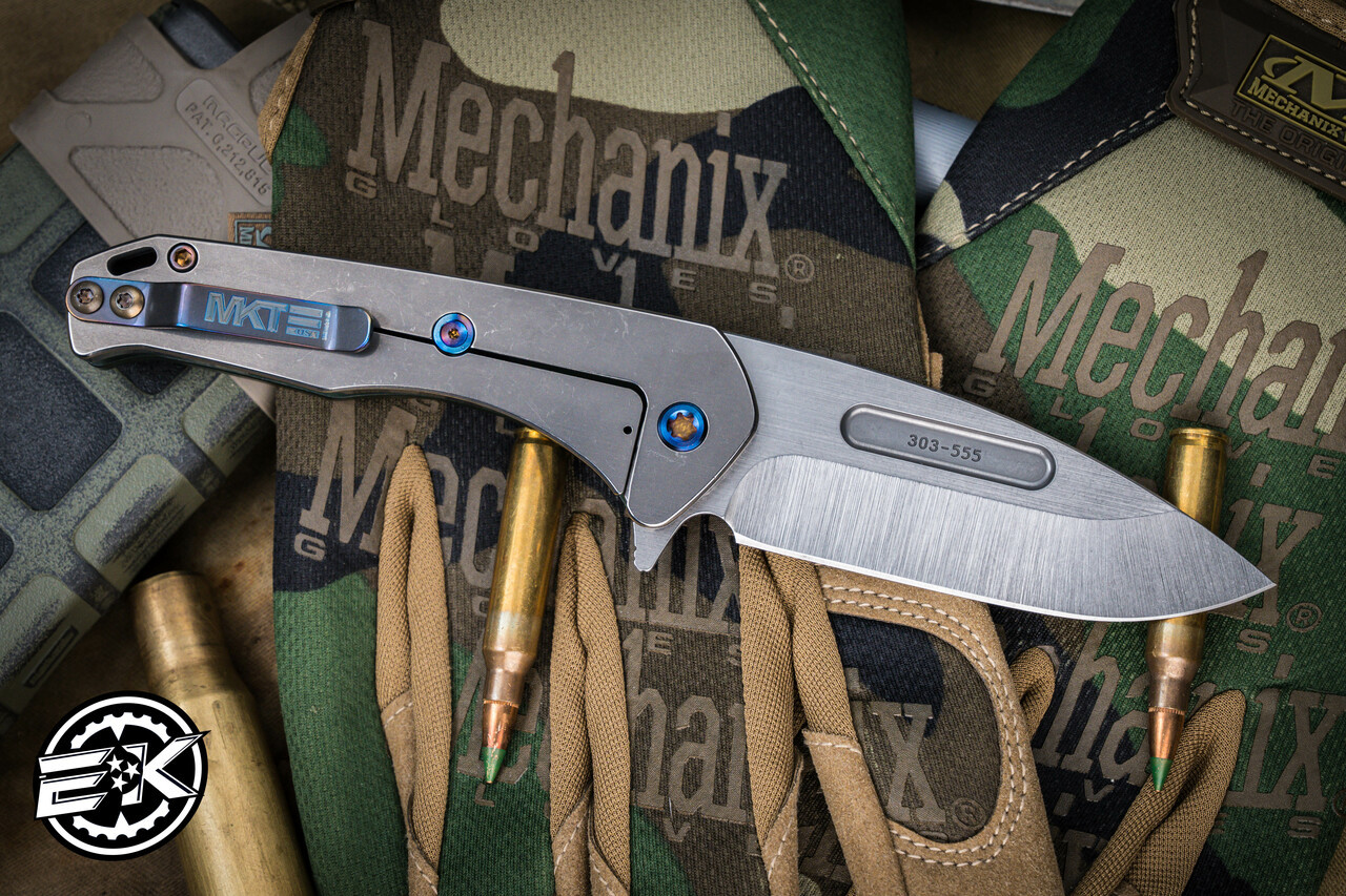 Medford Praetorian Swift FL Flipper Knife Green Aluminum/Tumbled