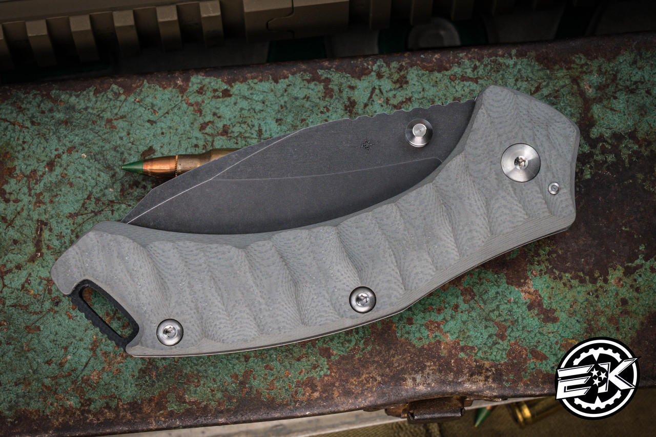 Toor Knives XT1 Charlie Folding Knife Stealth Gray G10/Titanium