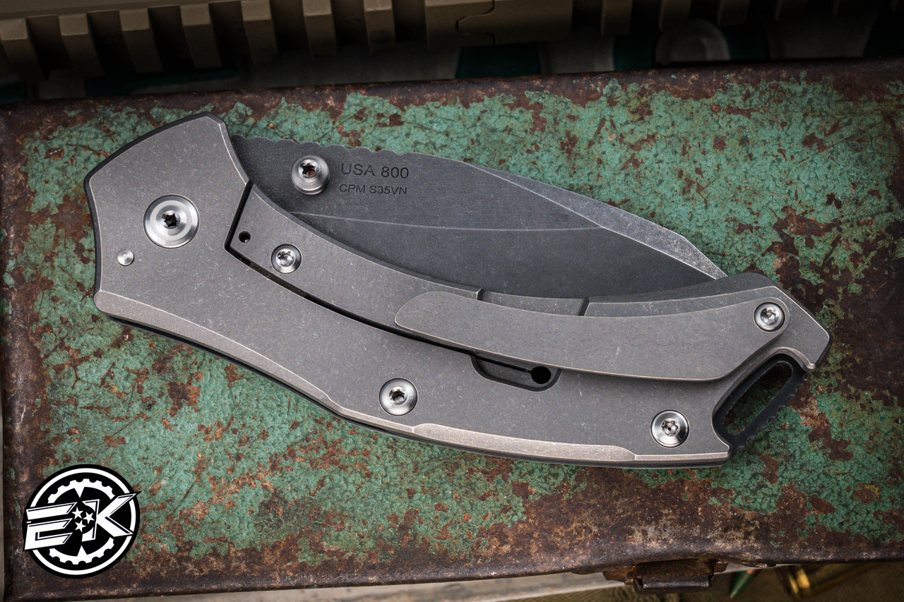 Toor Knives XT1 Charlie Folding Knife Stealth Gray G10/Titanium