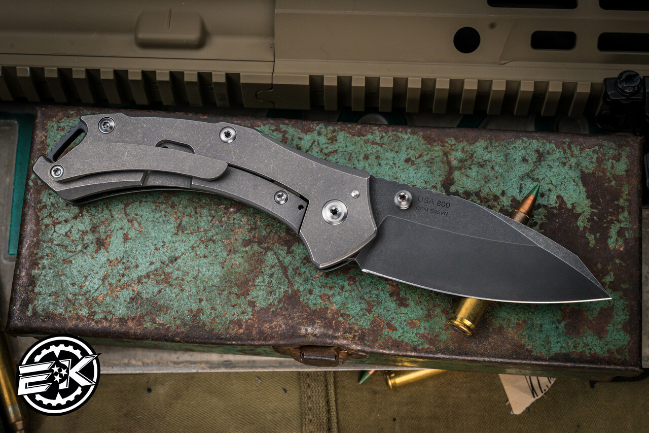 Toor Knives XT1 Charlie Folding Knife Stealth Gray G10/Titanium