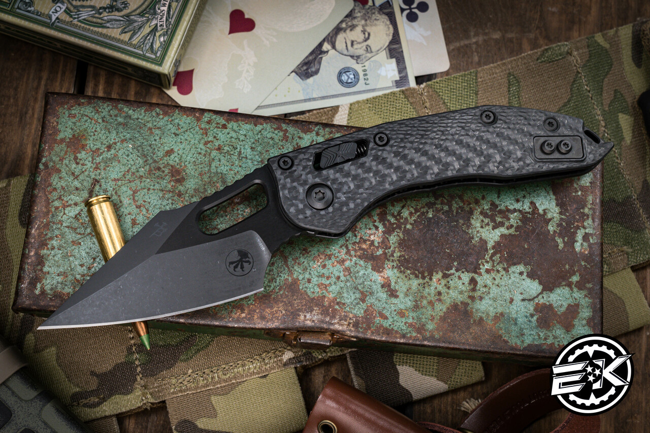 Microtech/Borka Blades Stitch Ram-Lok Manual Folding Knife Carbon
