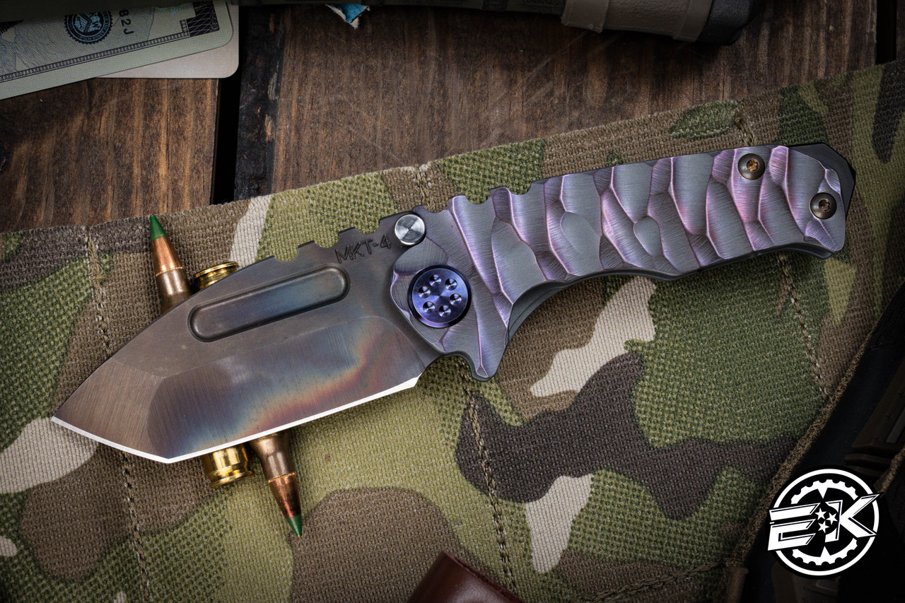 Medford Micro Praetorian T Folding Knife Violet Sculpted 