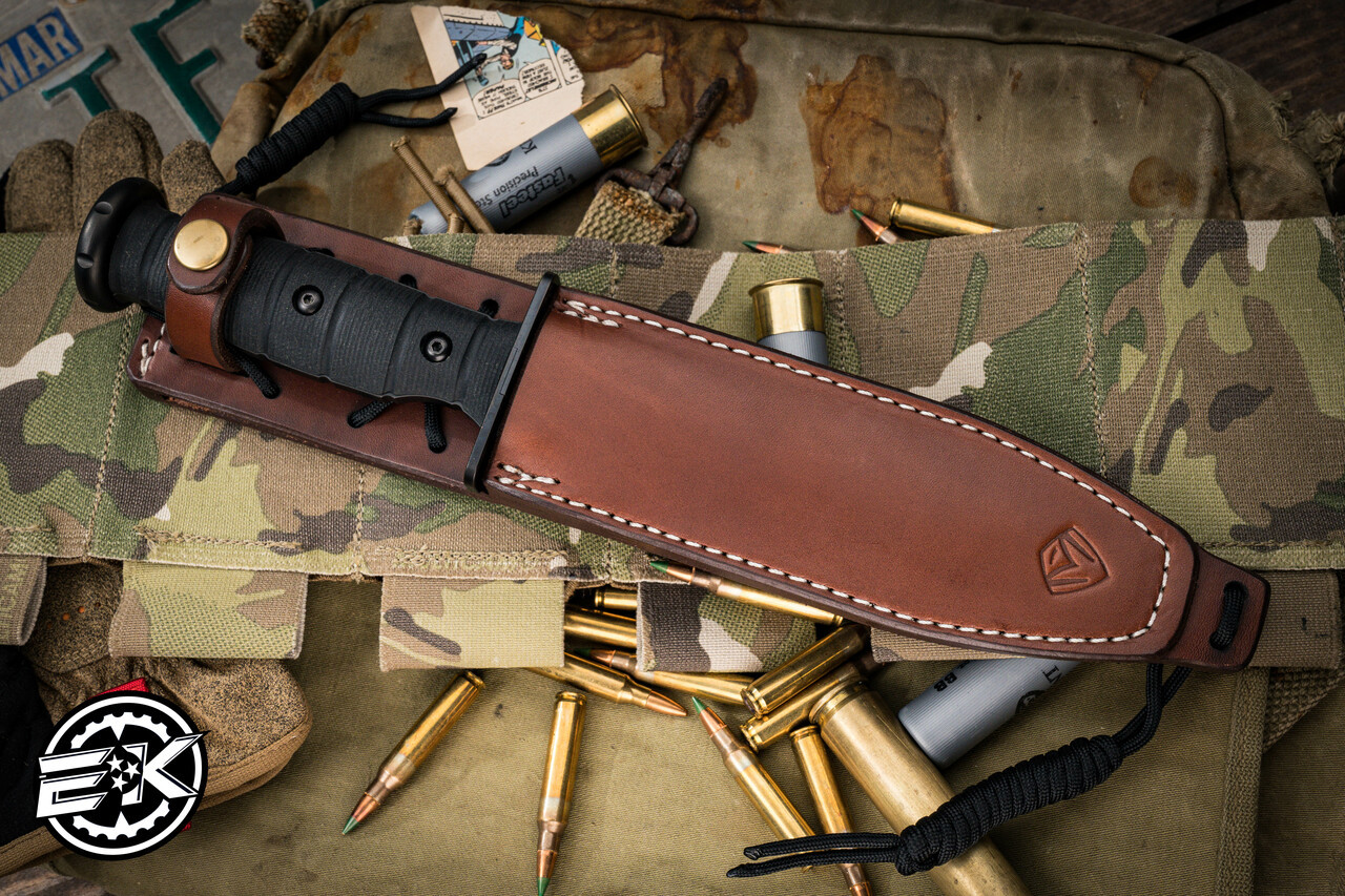 Medford USMC Fighter Fixed Blade Knife Black G10 6.5