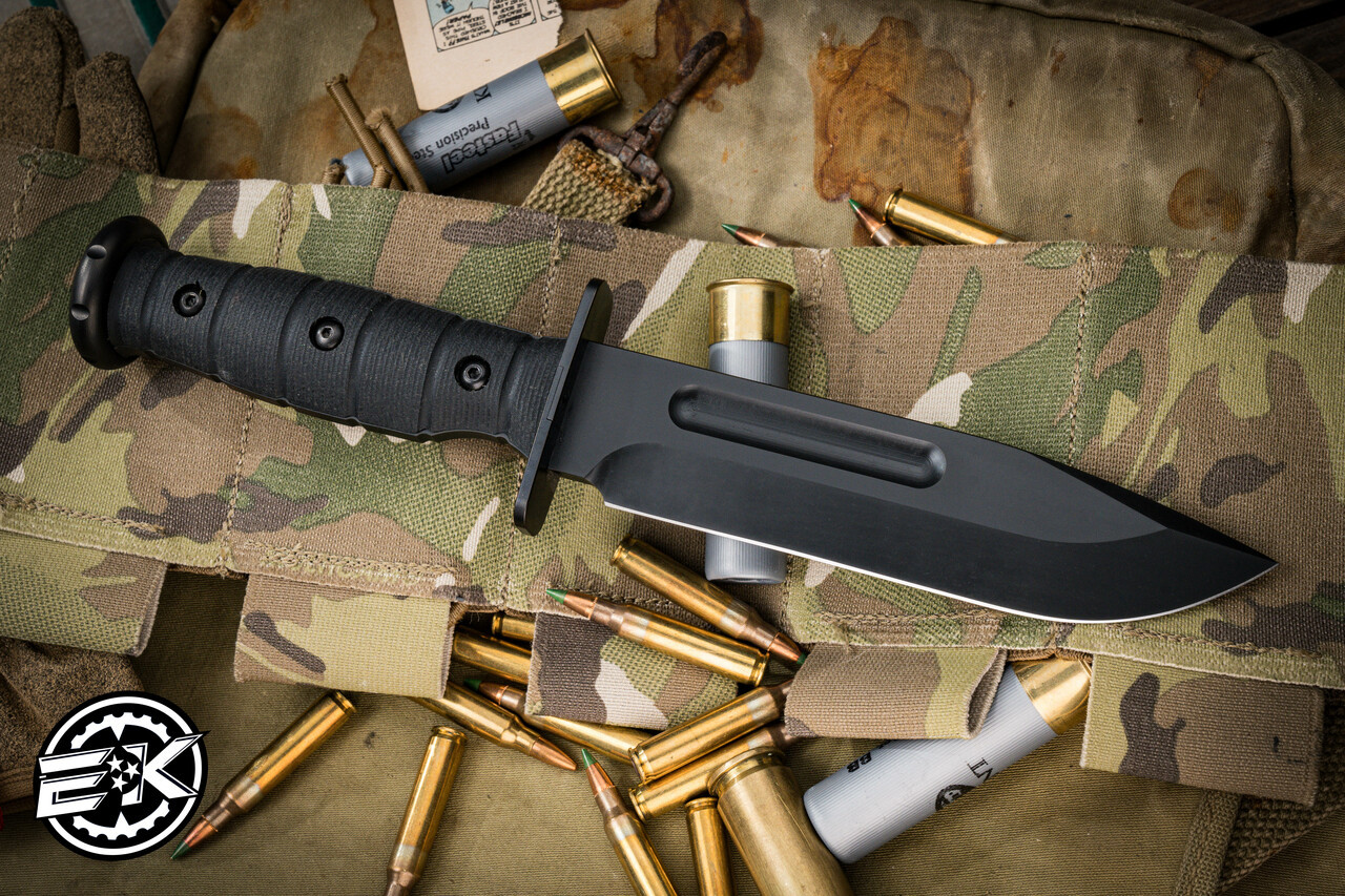 Medford USMC Fighter Fixed Blade Knife Black G10 6.5