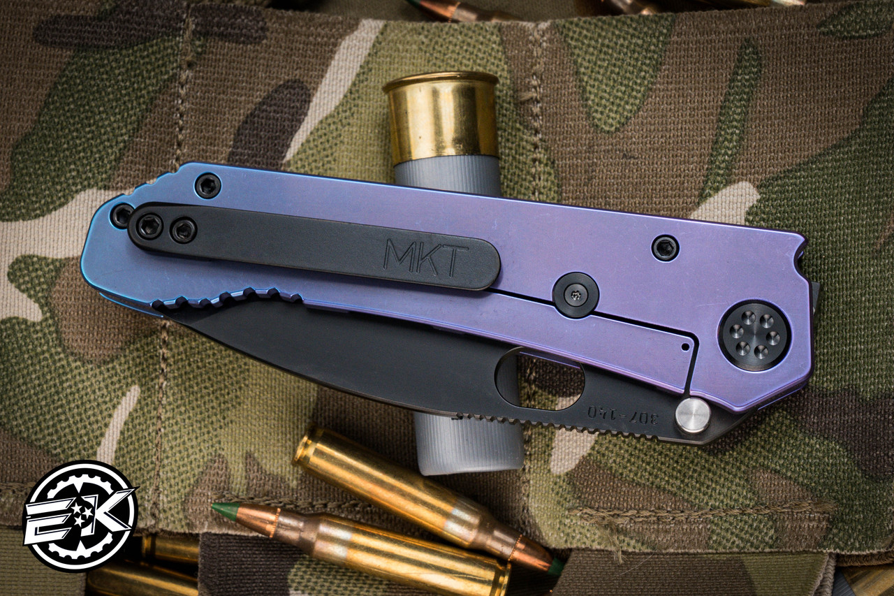 Medford 187 DP Folding Knife Violet Fade Titanium 3.75