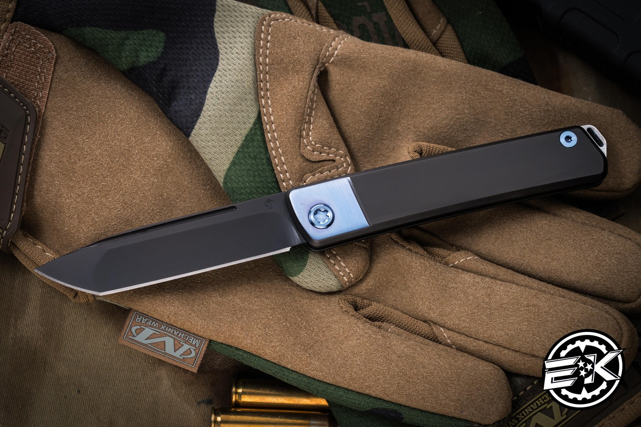 Medford Gentleman Jack (GJ-2) Slip Joint Knife PVD/Blue Titanium