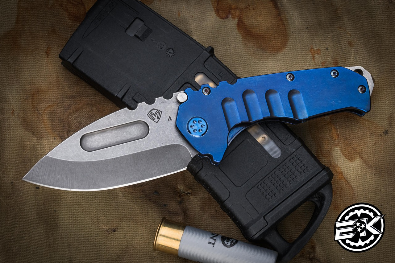 Medford Praetorian T Folding Knife Blue Titanium 3.75
