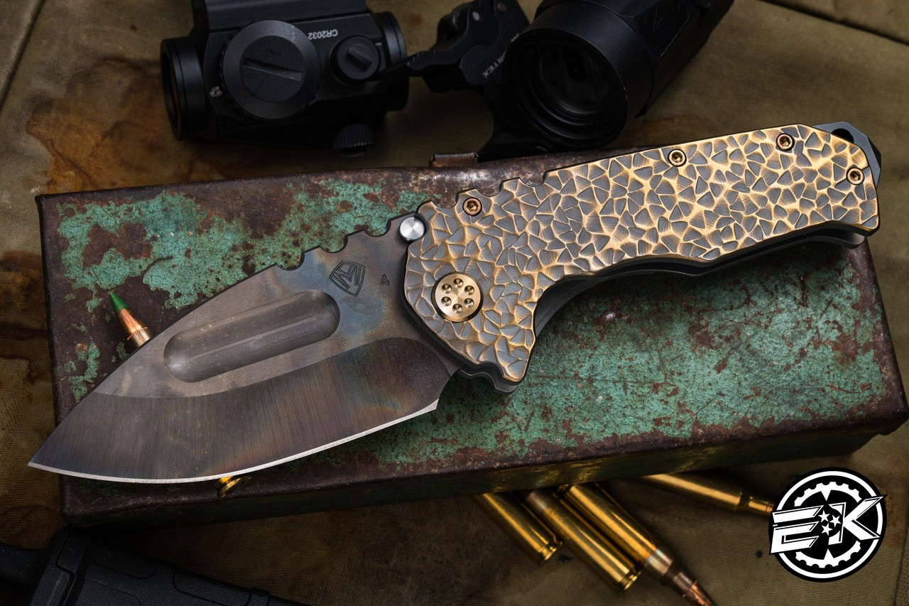Medford Praetorian Ti Folding Knife Bronze Sculpted 
