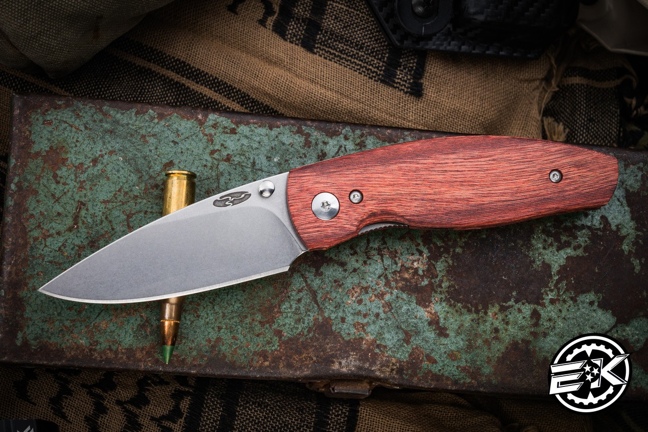 Three Rivers Manufacturing NEUTRON 2 Folding Knife Rosewood Tek