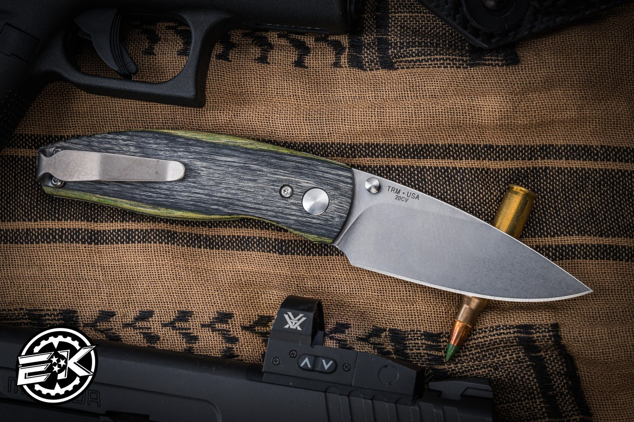 Three Rivers Manufacturing NEUTRON 2 Folding Knife Green Hornet