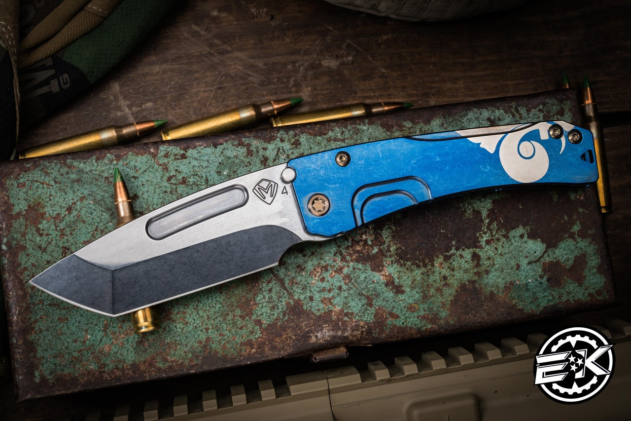 Medford Slim Midi Folding Knife Blue Deep Cut 