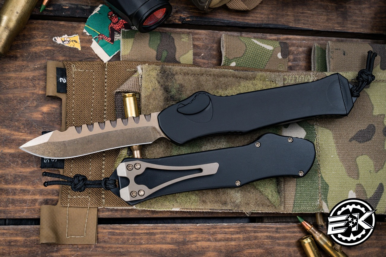 Heretic Knives Hydra OTF Automatic Knife Black 3.6
