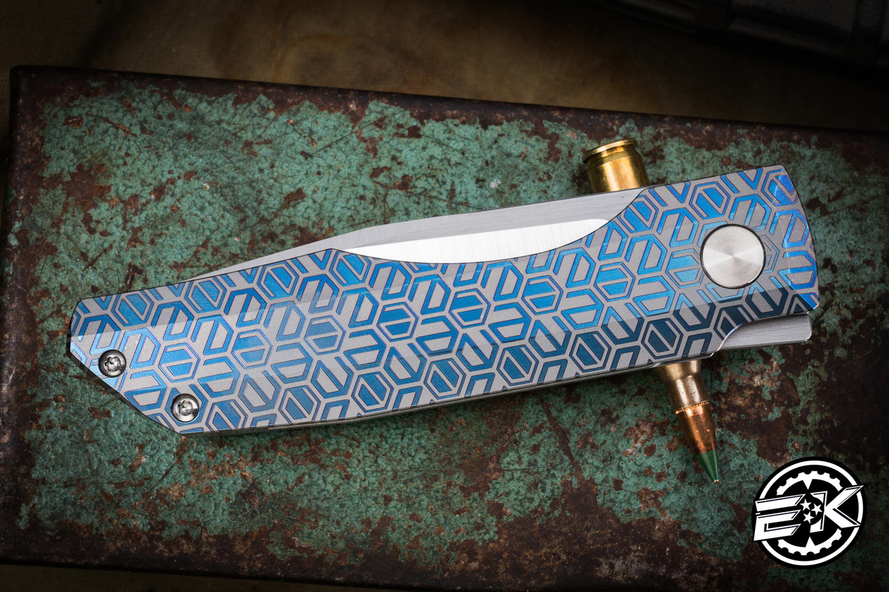 Vero Engineering Impulse Mini Folding Knife Blue E-HEX/Stonewash