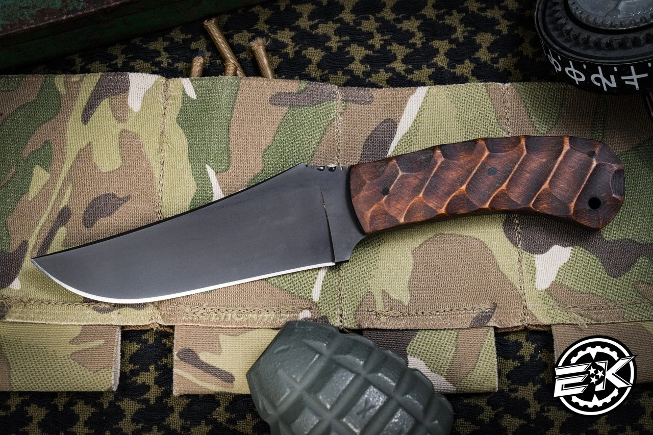 Winkler Knives Crusher Belt Fixed Blade Knife Sculpted Maple 4.5 