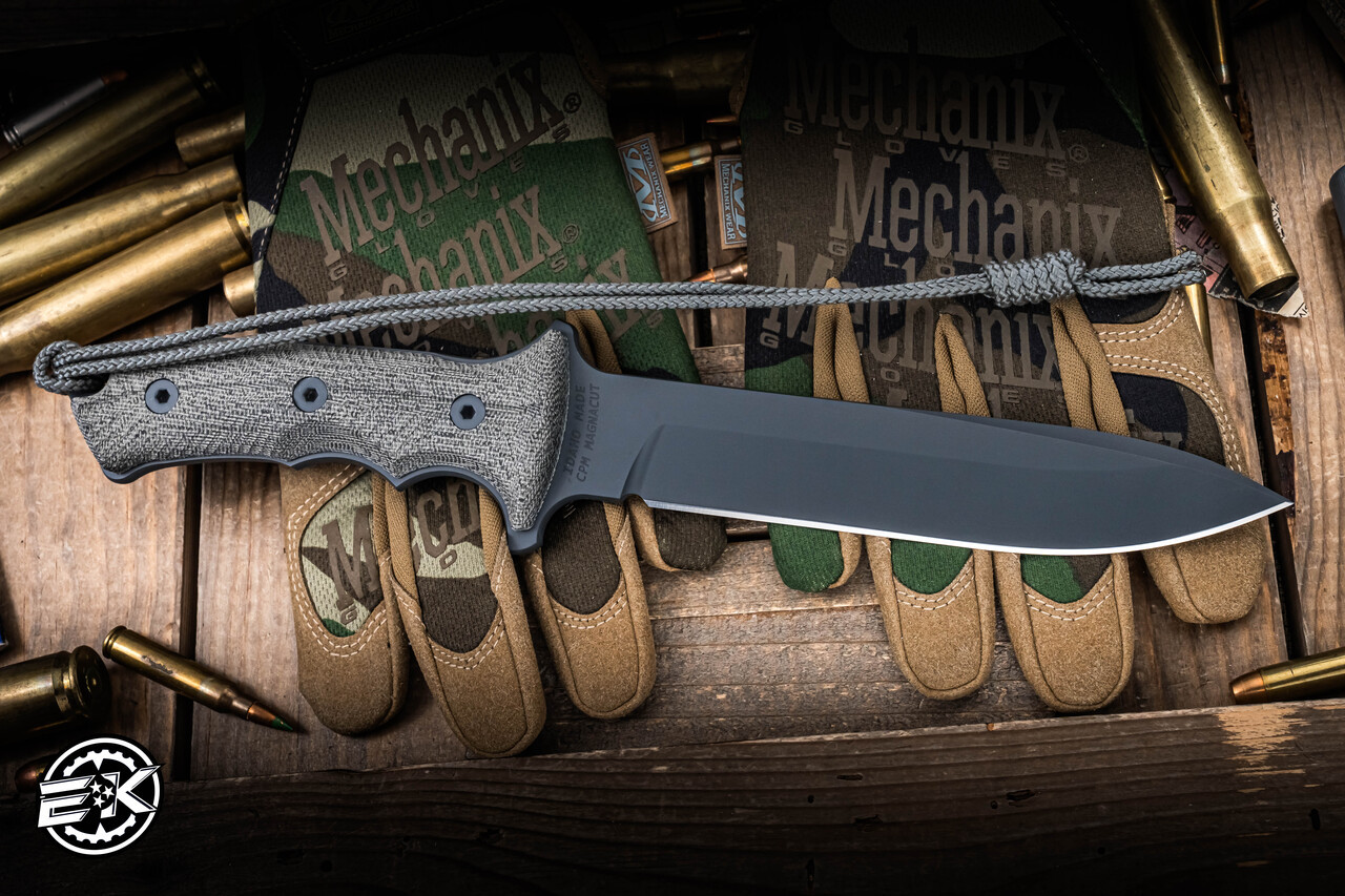 Chris Reeve Knives Green Beret Fixed Blade Knife Black Micarta 7