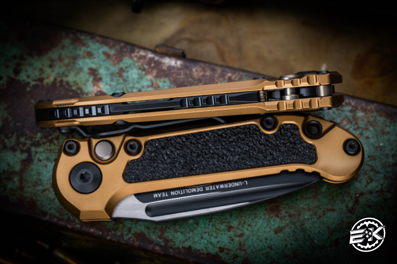 Microtech LUDT Gen III Tan Automatic Tan Aluminum 3.4