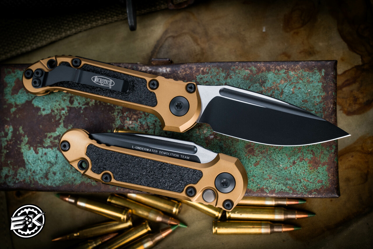 Microtech LUDT Gen III Tan Automatic Tan Aluminum 3.4
