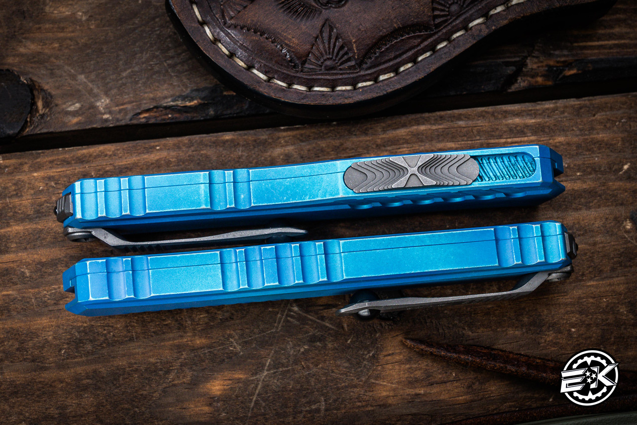 ラッカゴスペル ドロceller 2nd Microtech Cypher II OTF Automatic Knife Black Aluminum 3.5