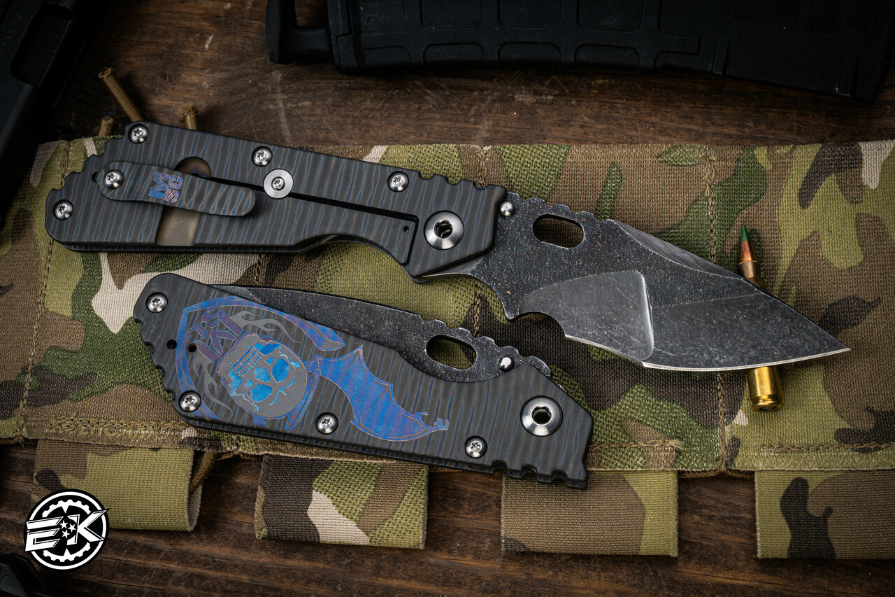 Mick Strider Custom SMF XL Titanium Striped Winged Skull 4.3