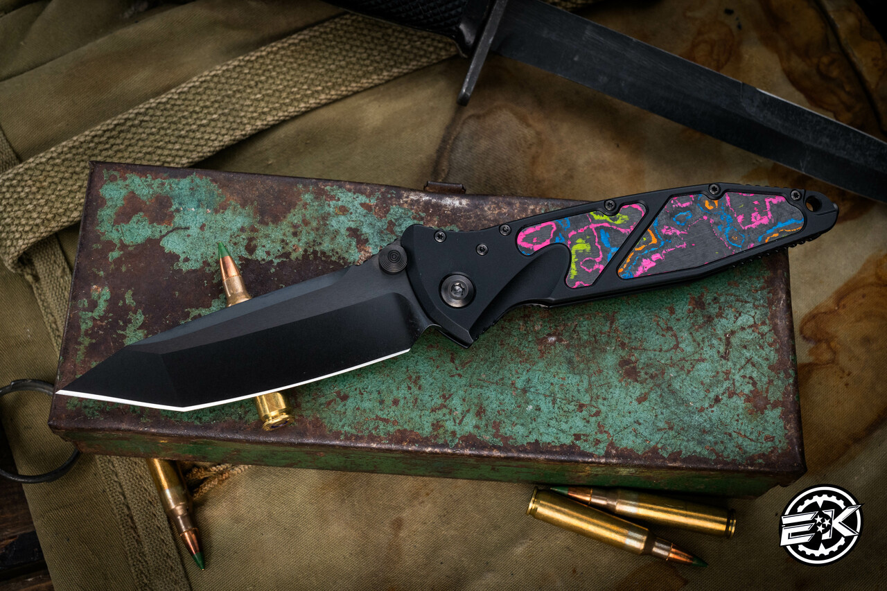 Microtech Socom Elite 80's Fat Carbon Inlay Manual Folding Knife