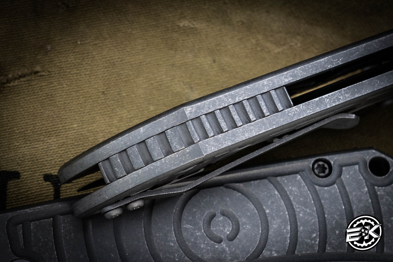 Mcnees Knives PM Mac 2 Titanium Atomic Shockwave w/Backspacer 3.5