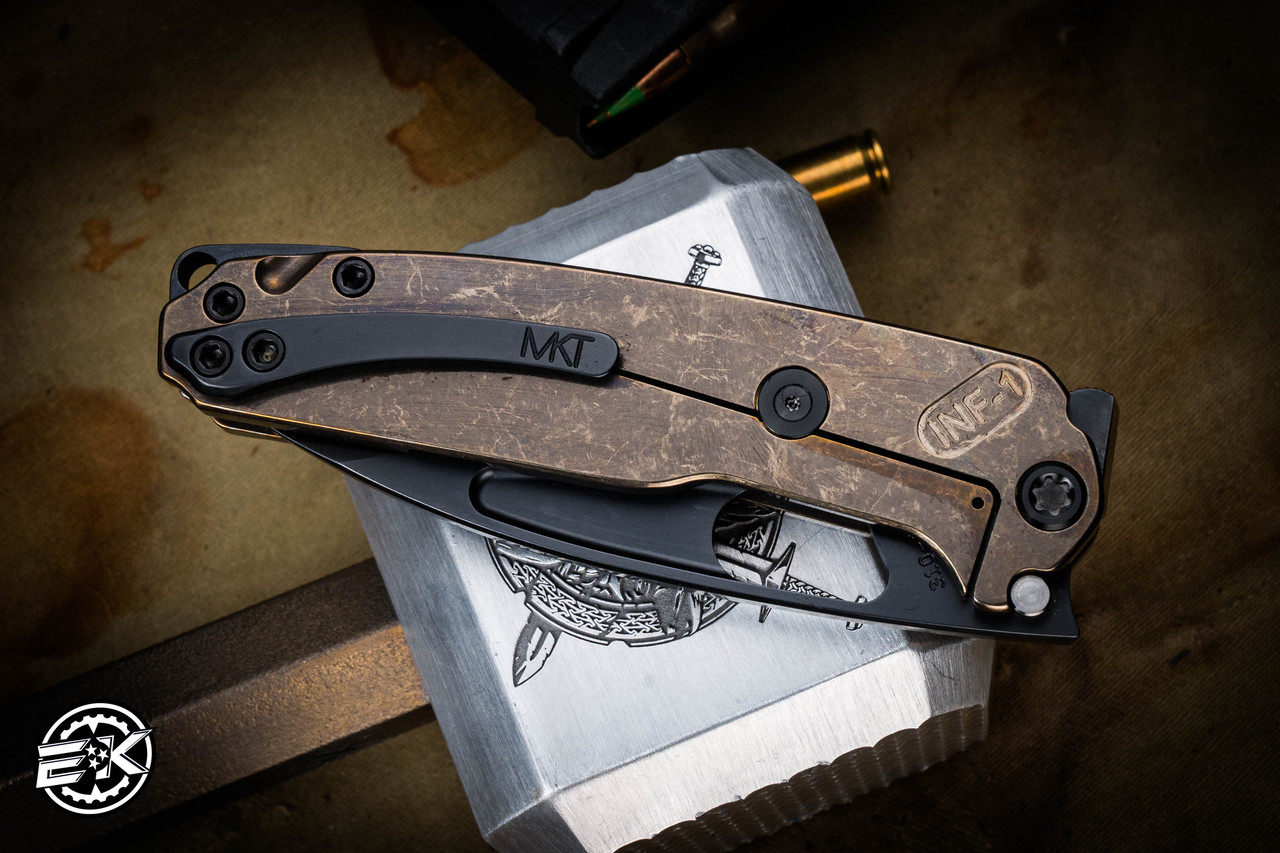 Medford Infraction Folding Knife Bronze Deep-Cut SteamPunk