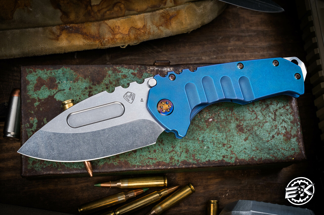 Medford Praetorian T Folding Knife Blue Titanium 3.75
