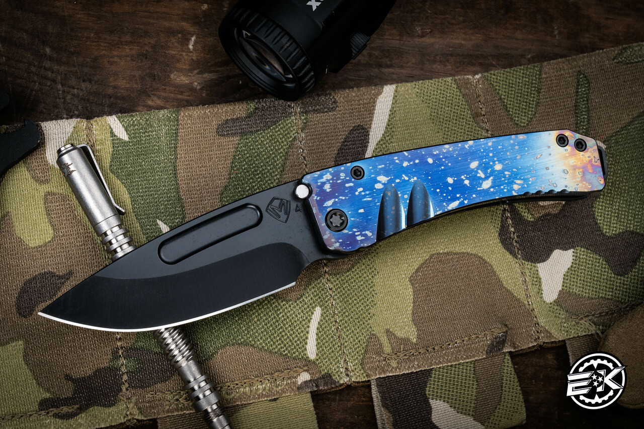 Medford Knives Midi Marauder Folding Knife Titanium Flamed Solar