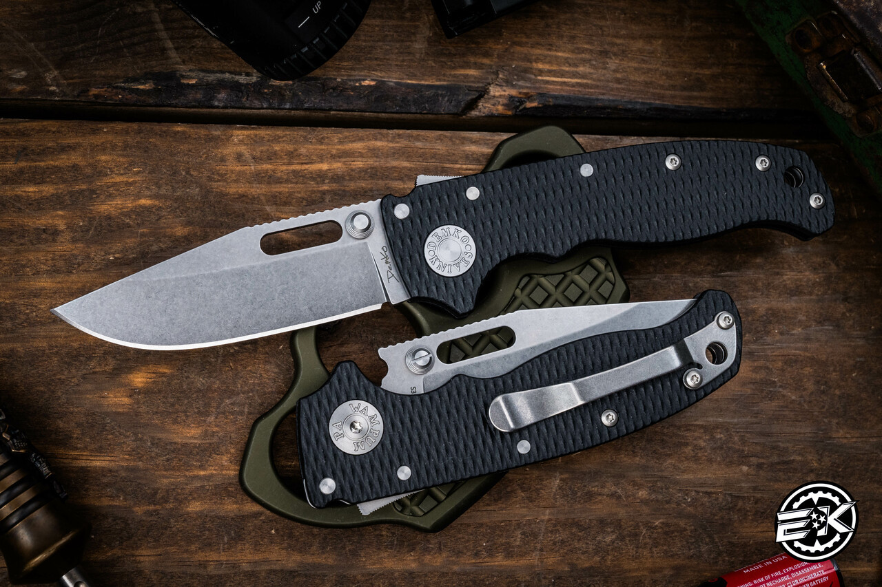 Demko Knives AD20.5 Shark Lock Folding Knife Black G10 3.2